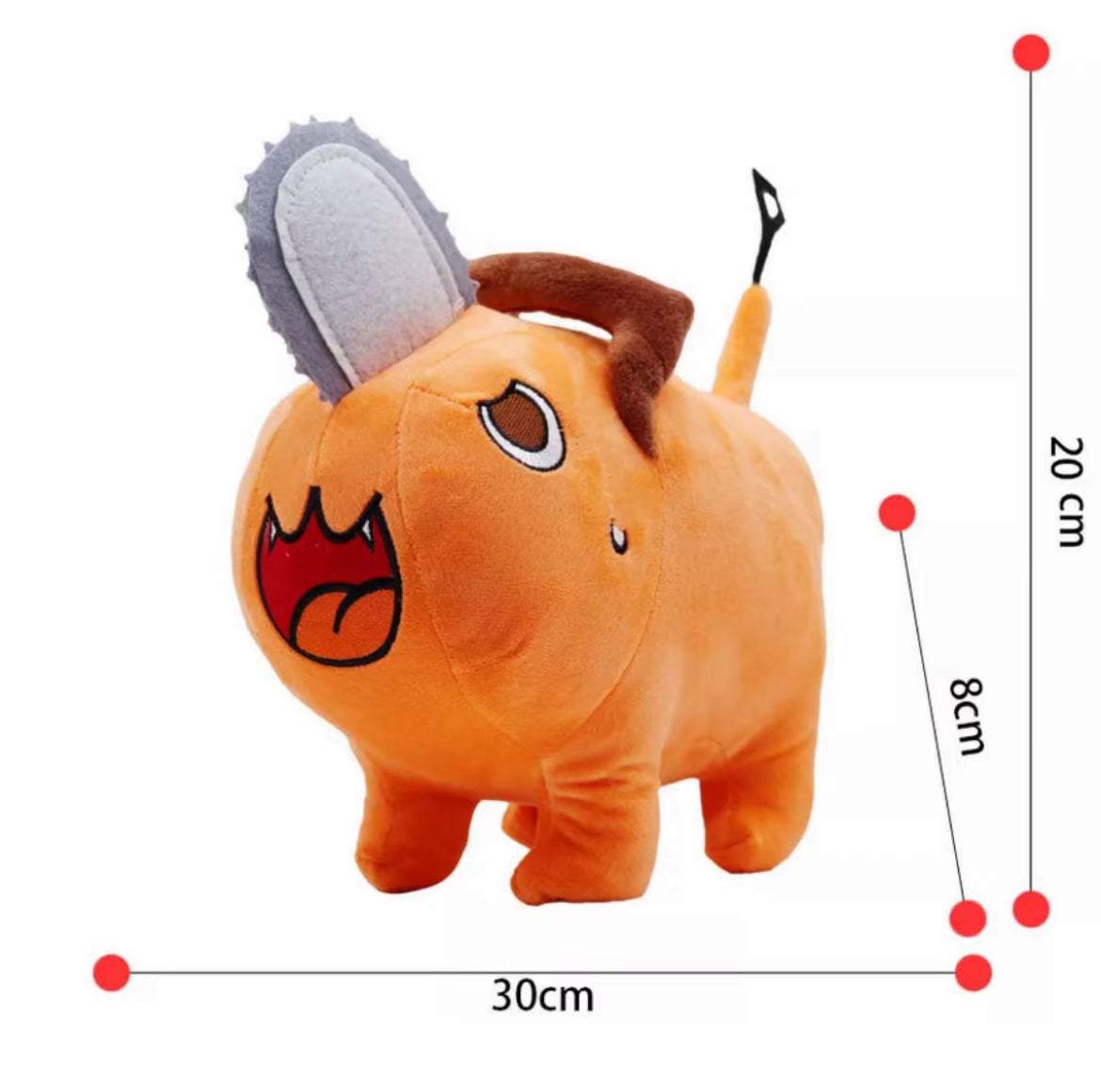 30cm Chainsaw Man Plush Toys – Soft & Detailed Anime Stuffed Doll