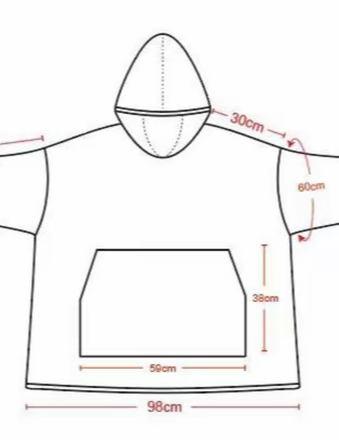 Llama Oversized Blanket Hoodie
