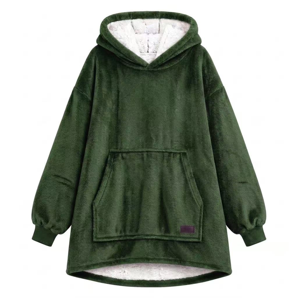 Army Green Adult Oversized Blanket Hoodie