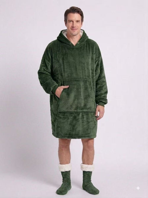 Army Green Adult Oversized Blanket Hoodie
