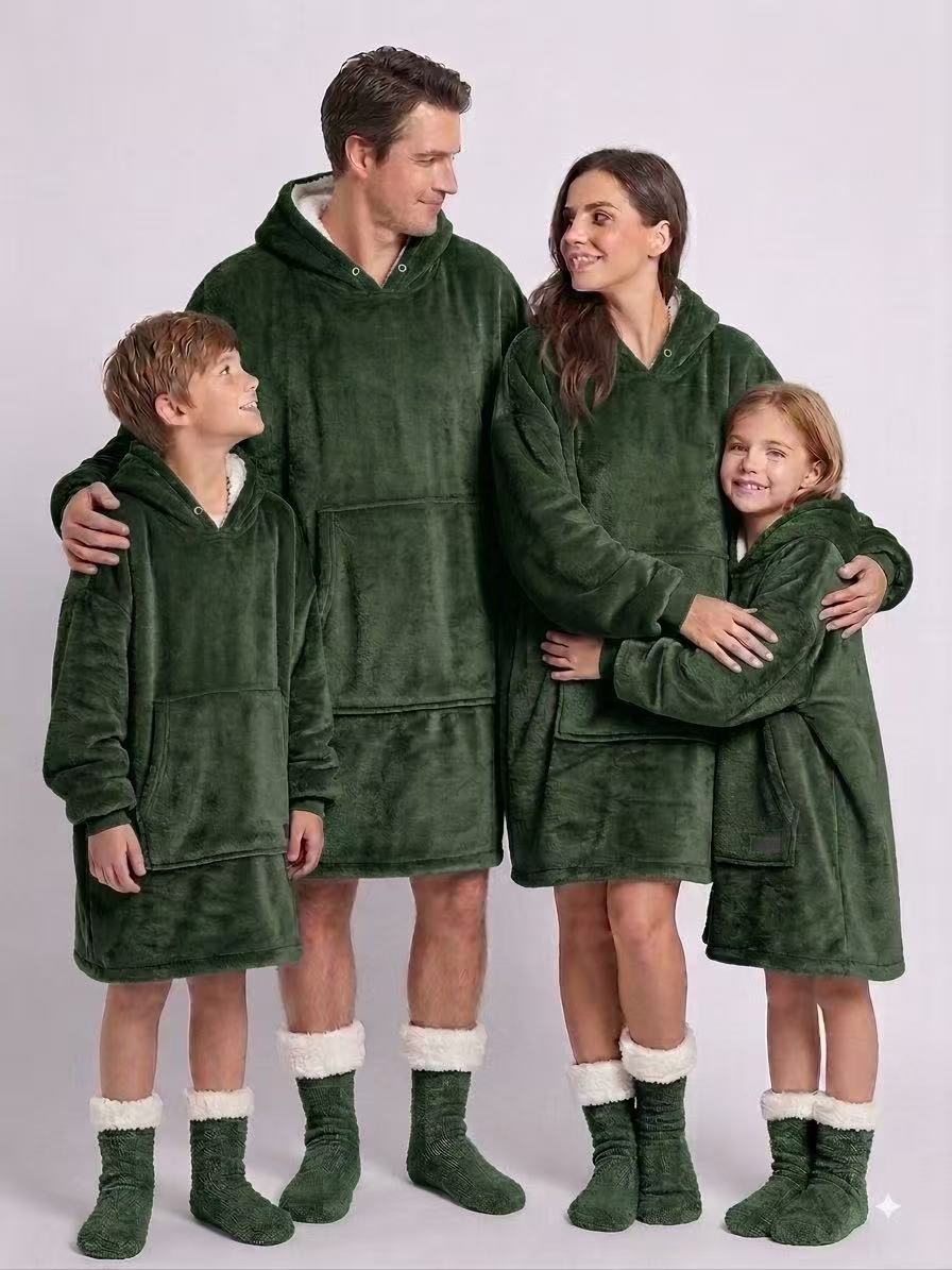 Army Green Adult Oversized Blanket Hoodie