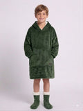 Army Green Kids’ Blanket Hoodie