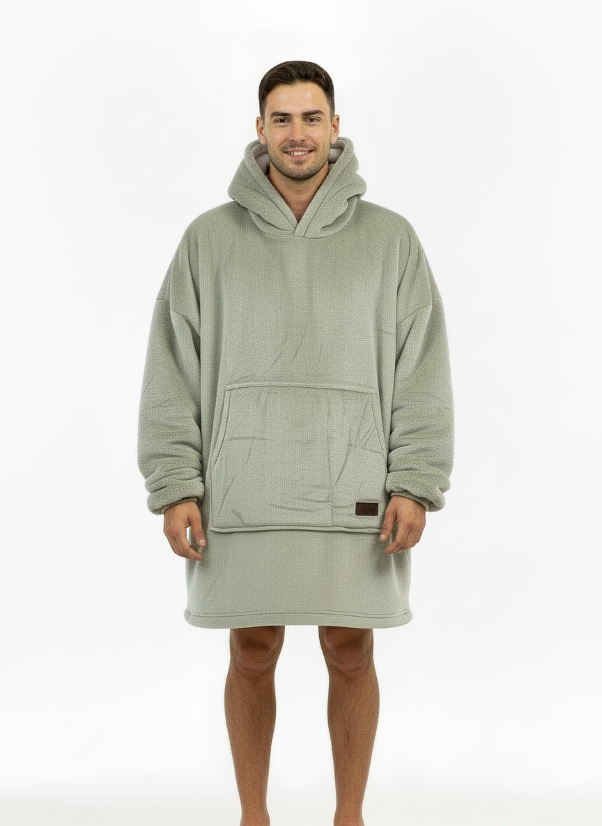 Khaki Oversized Blanket Hoodie