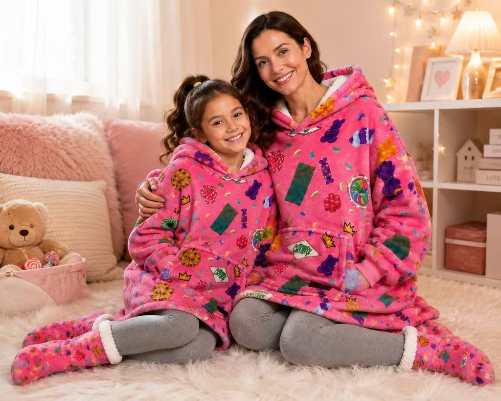 Candy Adult Oversized Blanket Hoodie