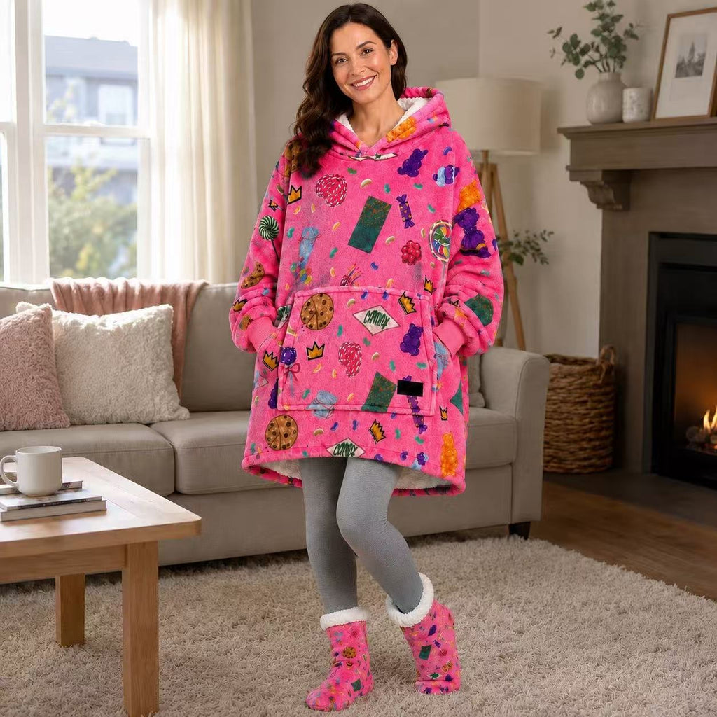 Candy Adult Oversized Blanket Hoodie