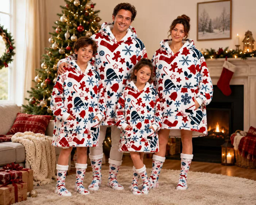 Christmas Adult Oversized Blanket Hoodie