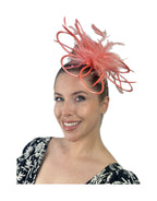 elegant feather fascinator