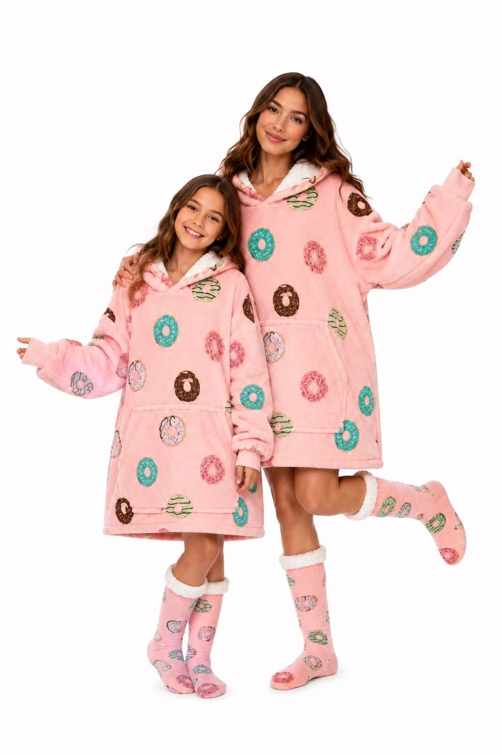 Doughnut Adult Oversized Blanket Hoodie