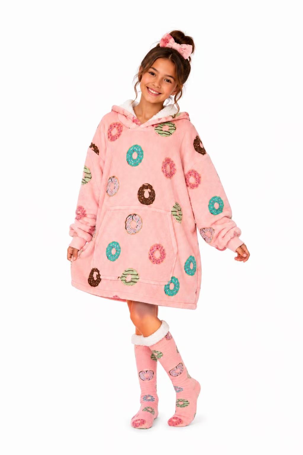 Doughnut Kids’ Blanket Hoodie
