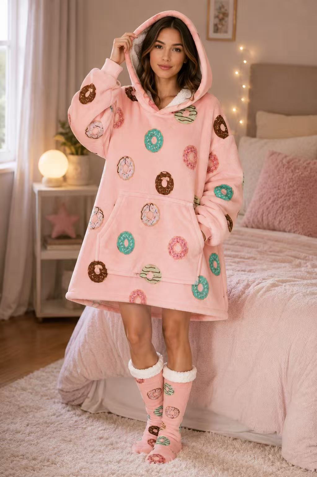 Doughnut Adult Oversized Blanket Hoodie