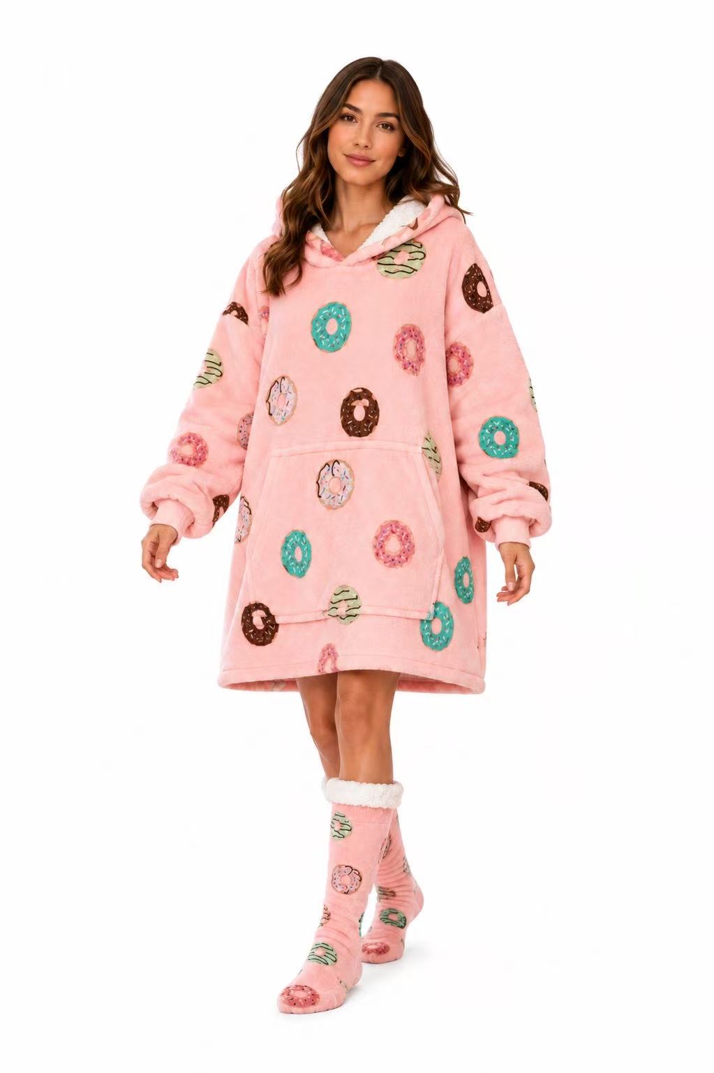 Doughnut Adult Oversized Blanket Hoodie