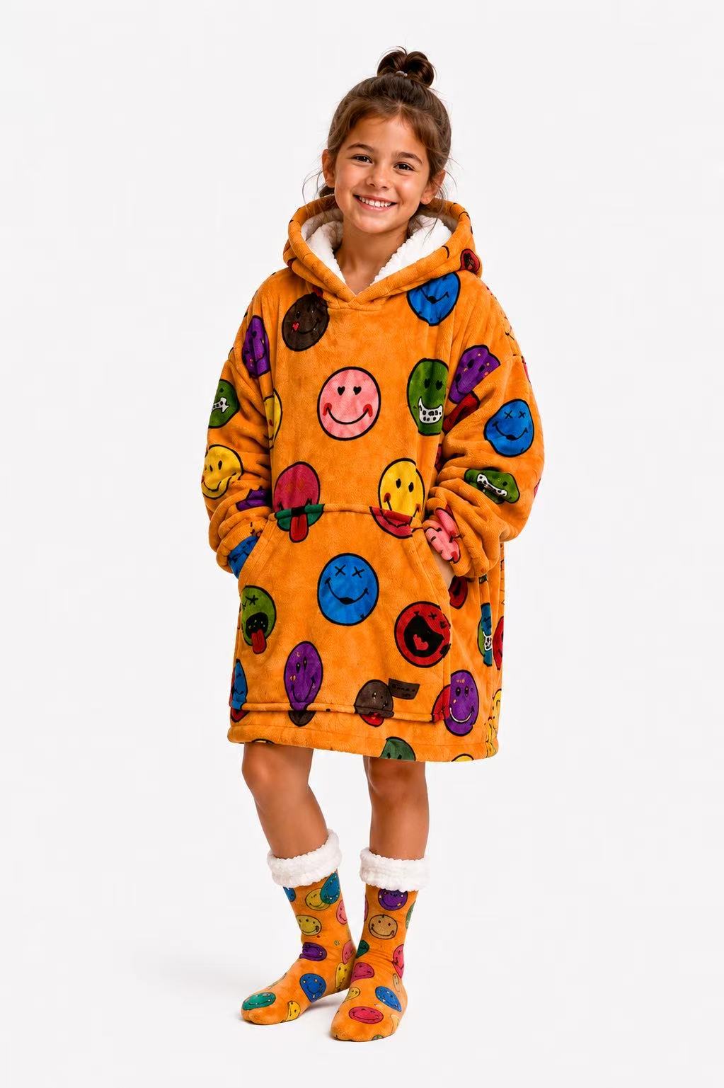 Emoji Kids’ Blanket Hoodie