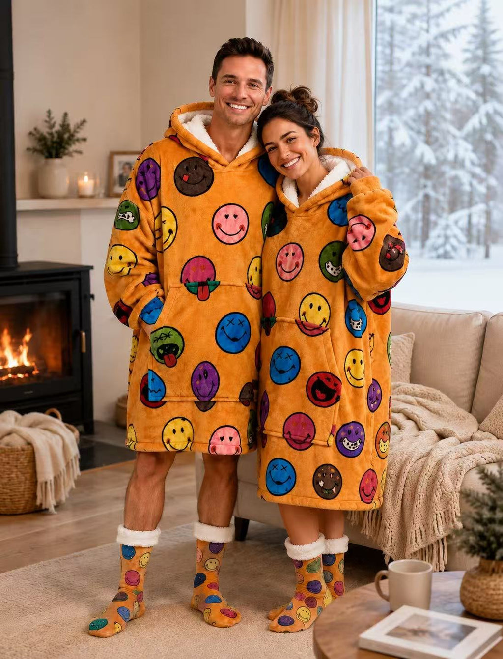 Emoji Adult Oversized Blanket Hoodie