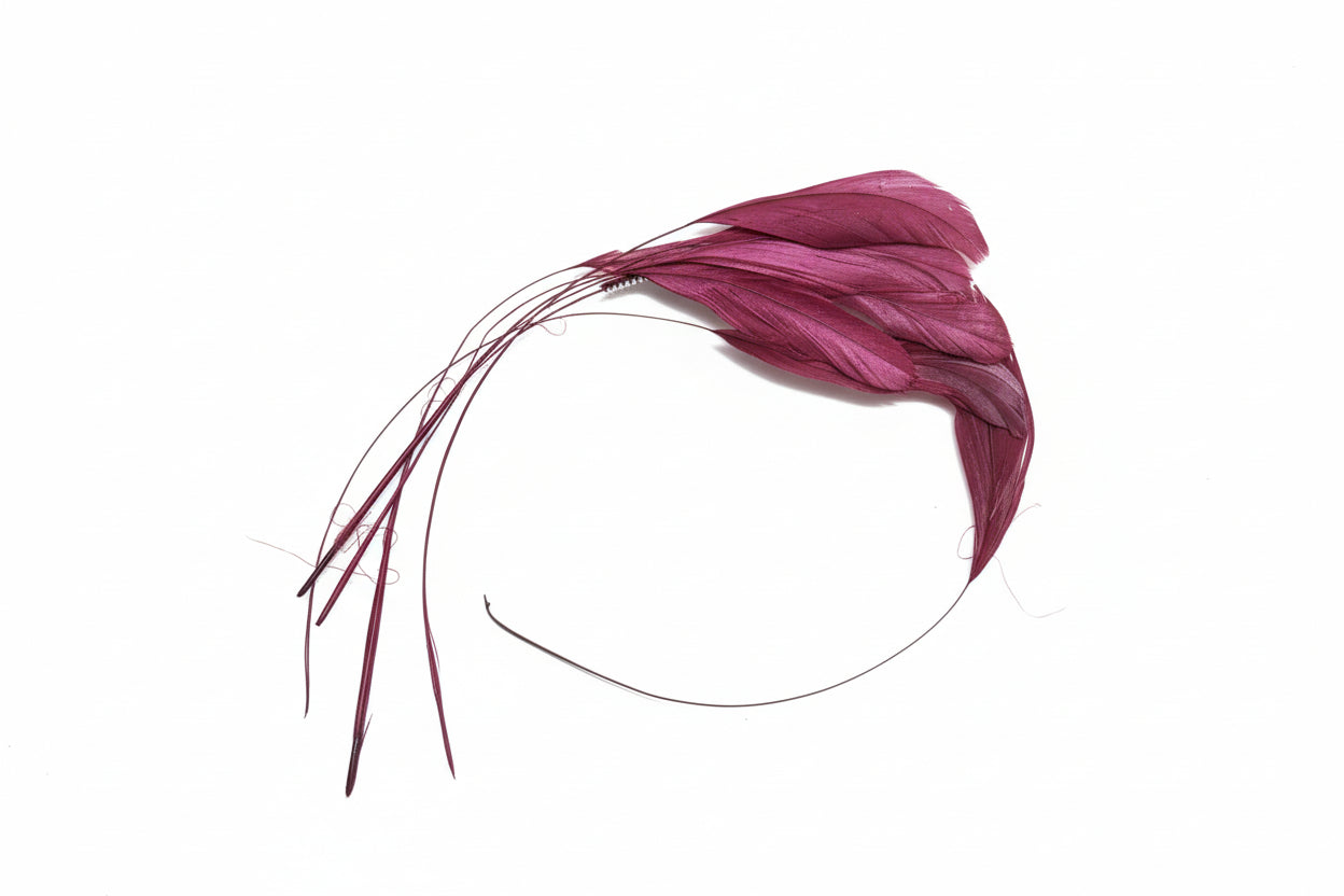 Thin Craft Feathers for Fascinator Making – Millinery Decoration (6 Pack)