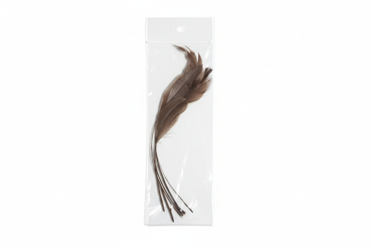 Thin Craft Feathers for Fascinator Making – Millinery Decoration (6 Pack)