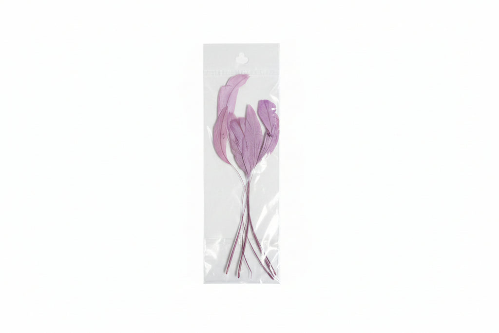 Thin Craft Feathers for Fascinator Making – Millinery Decoration (6 Pack)