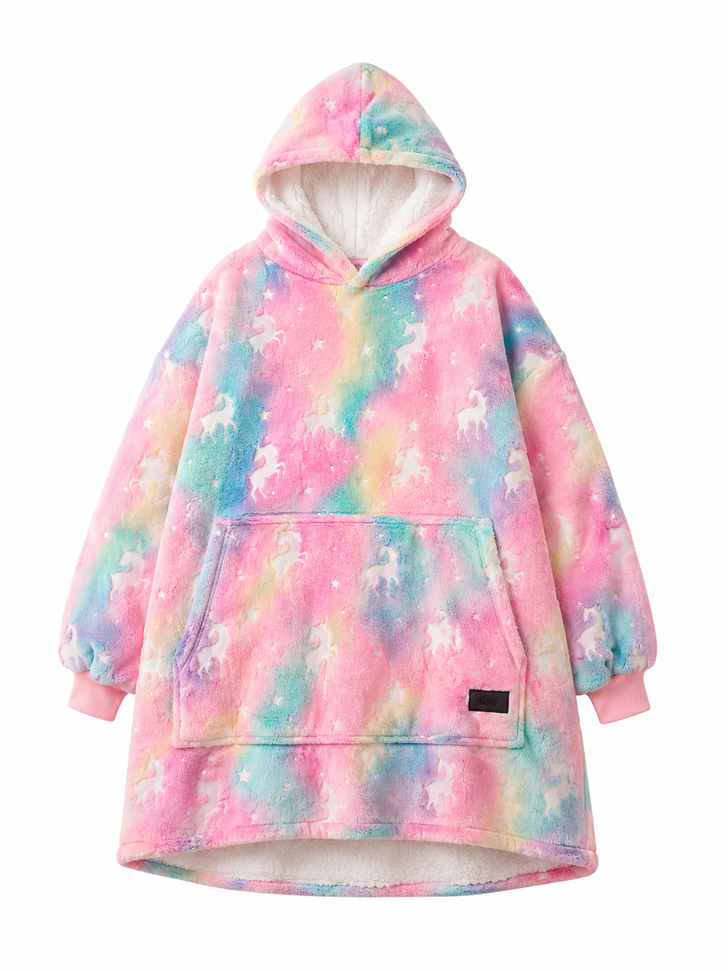 Glow in Dark Deer Kids’ Blanket Hoodie