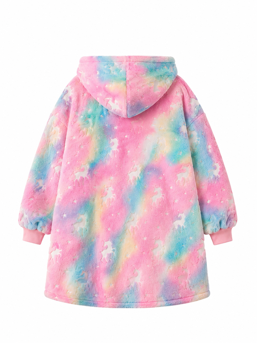 Glow in Dark Deer Kids’ Blanket Hoodie