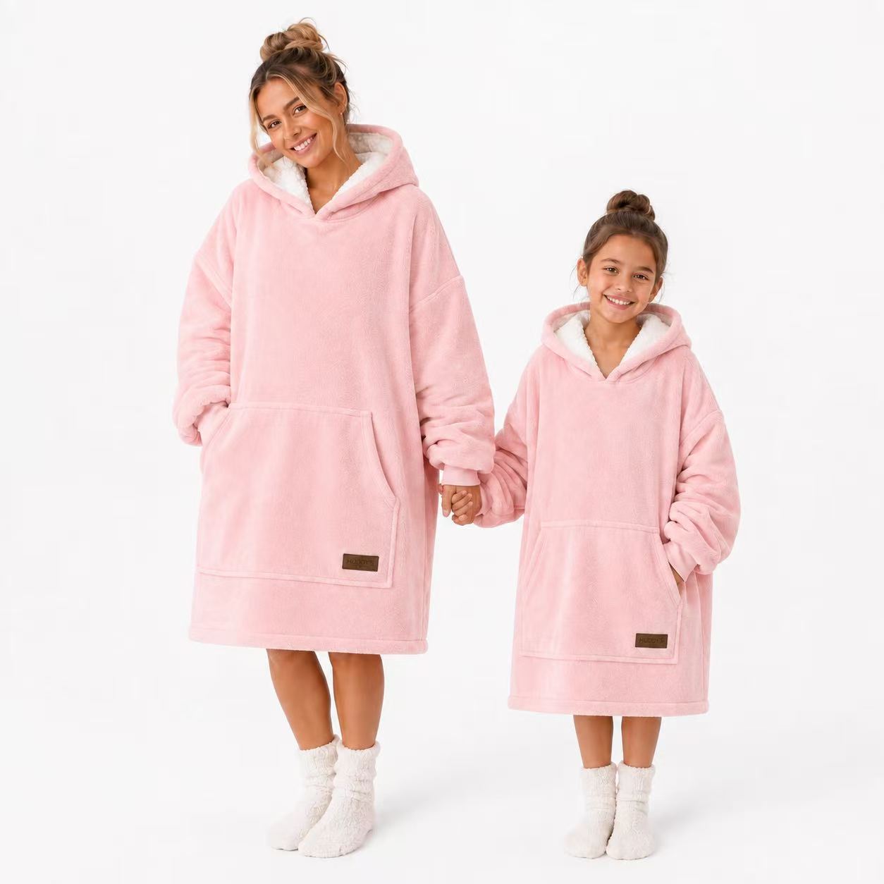 Light Pink Kids’ Blanket Hoodie