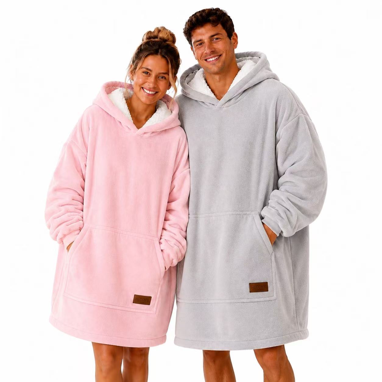 Light Pink Adult Oversized Blanket Hoodie