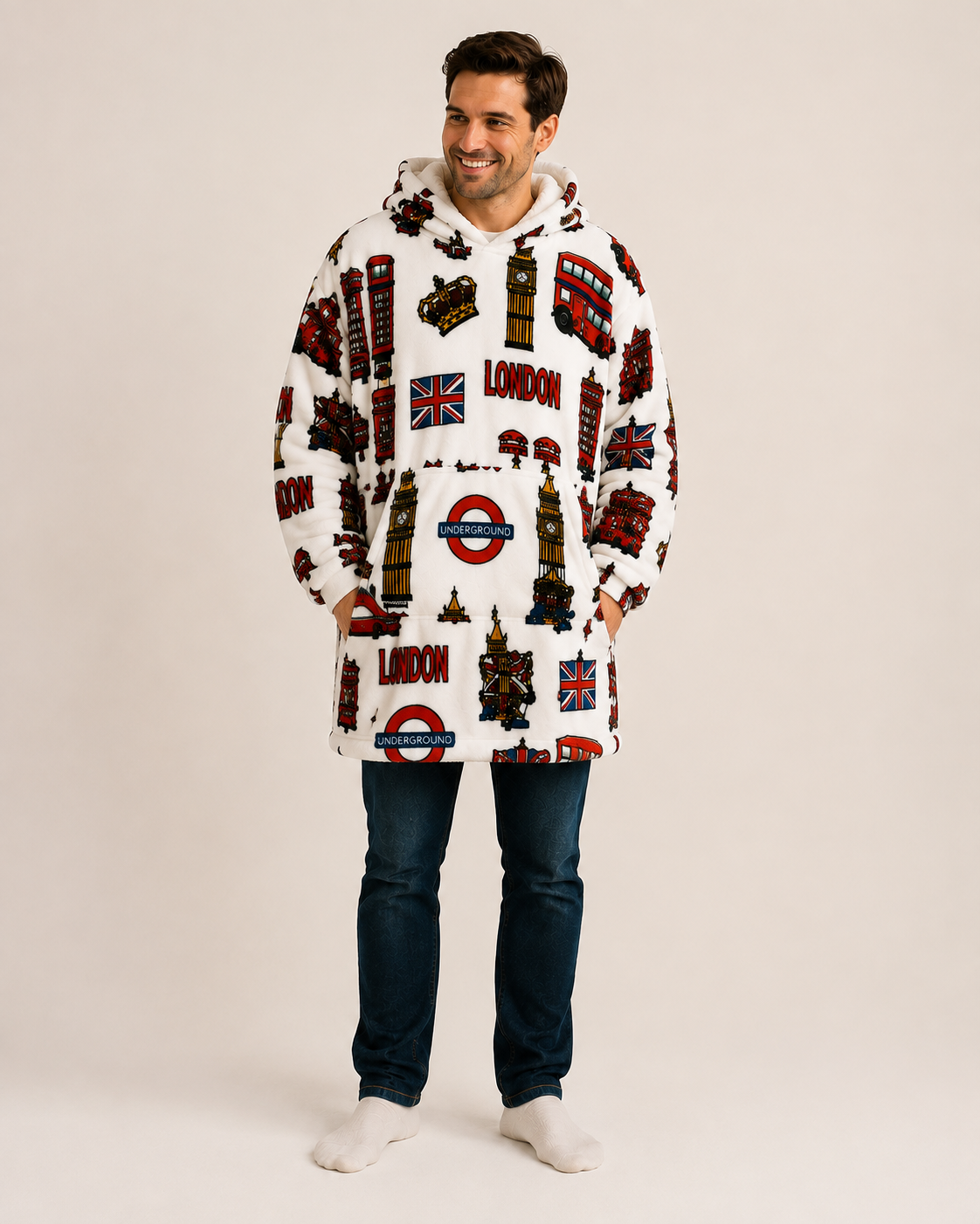 London Adult Oversized Blanket Hoodie