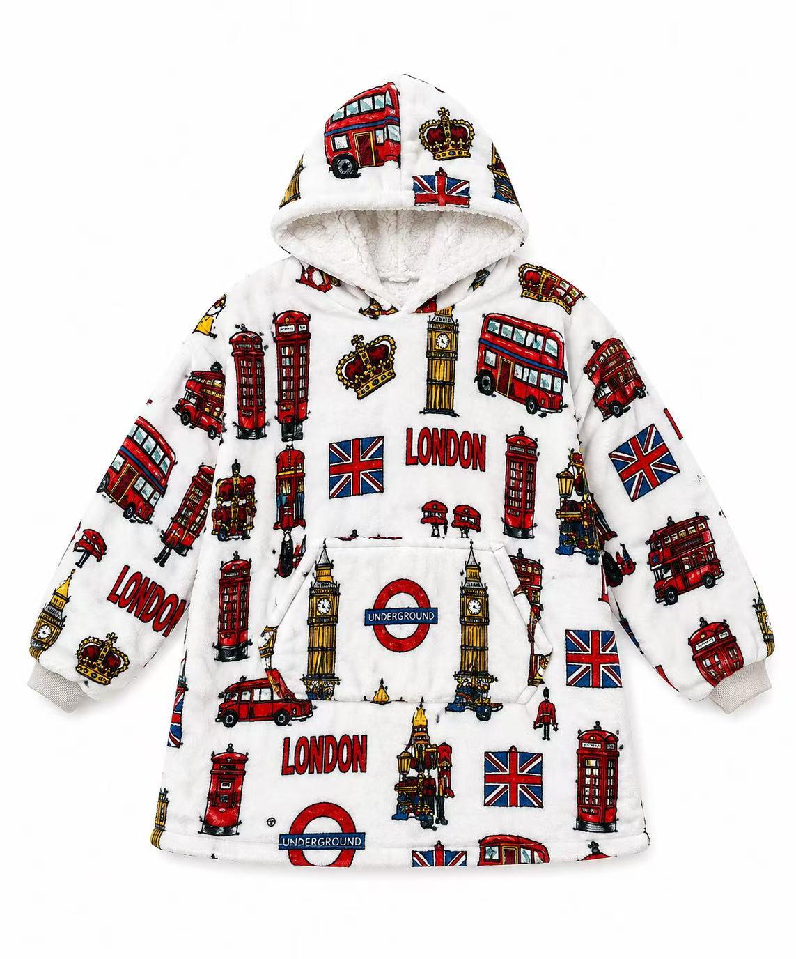 London Adult Oversized Blanket Hoodie