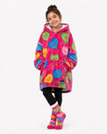 Love Heart Kids’ Blanket Hoodie