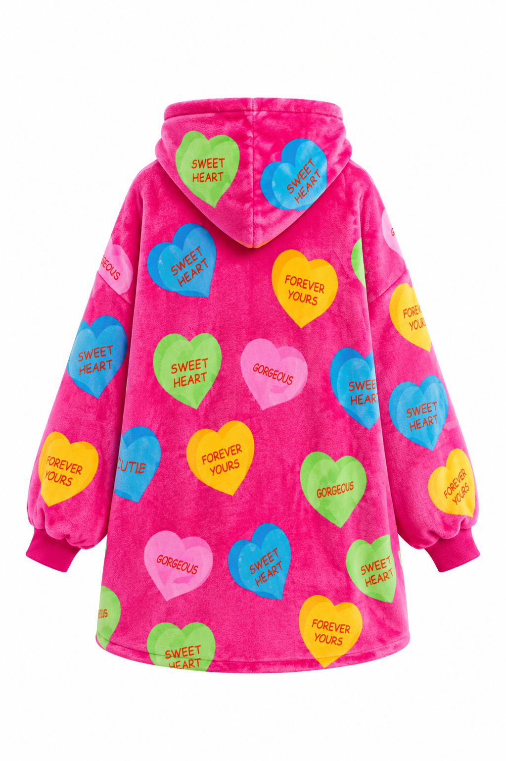 Love Heart Kids’ Blanket Hoodie