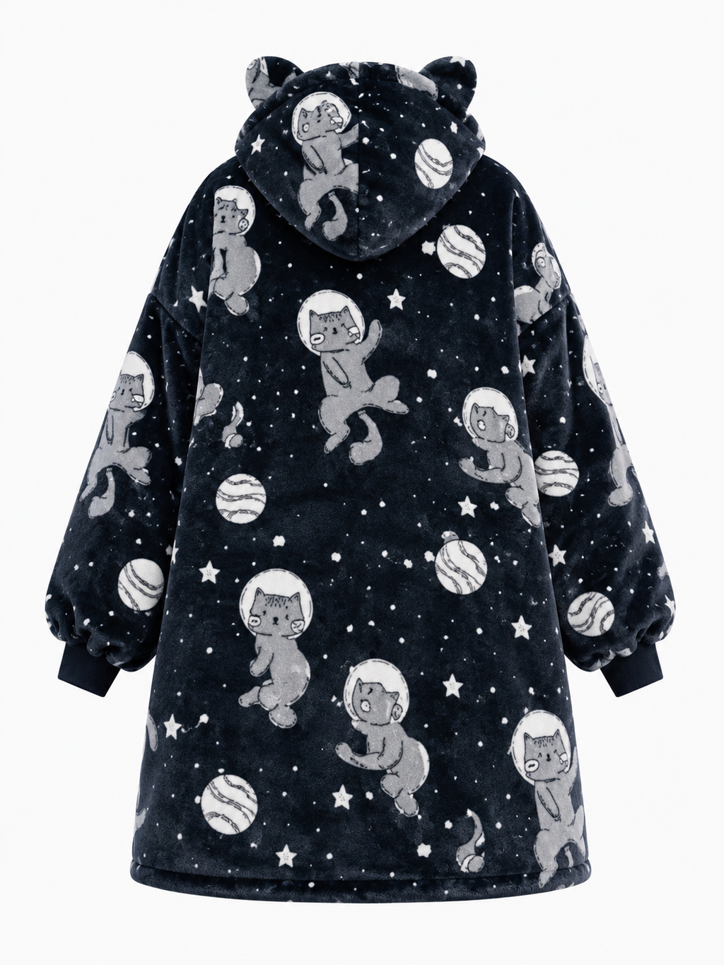 Luminous Cat Kids’ Blanket Hoodie