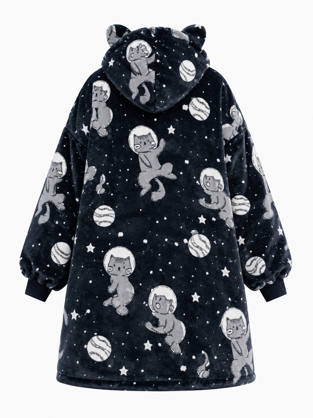 Luminous Cat Kids’ Blanket Hoodie