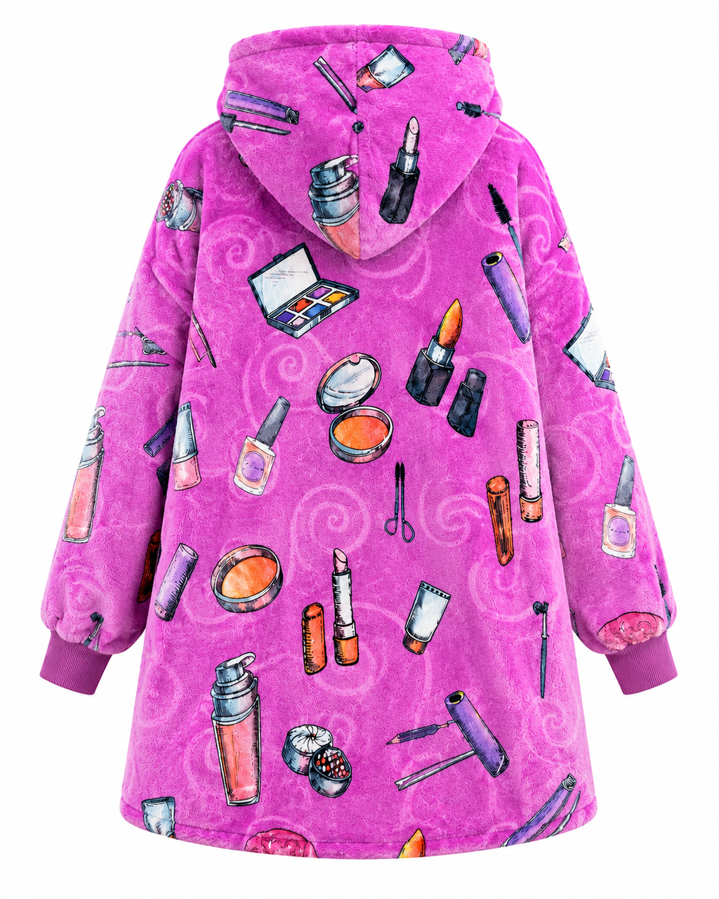 Makeup Adult Oversized Blanket Hoodie