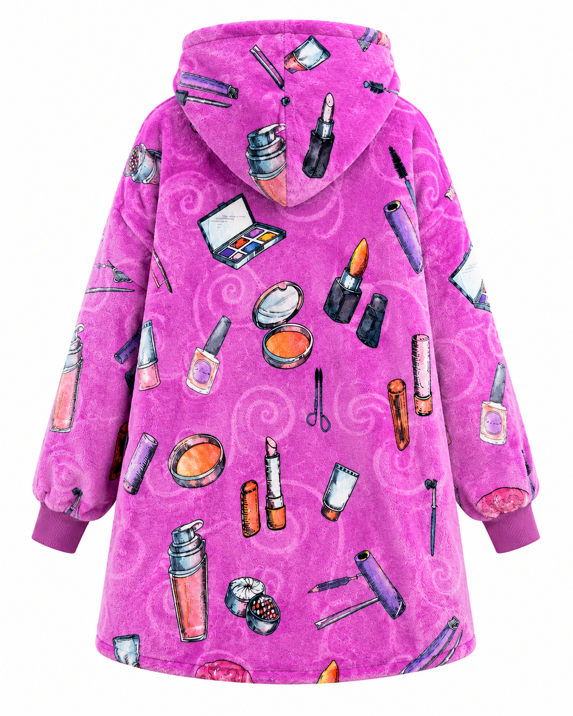Makeup Adult Oversized Blanket Hoodie