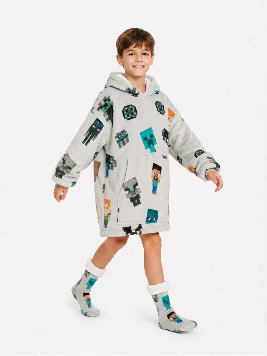 Minecraft Kids’ Blanket Hoodie