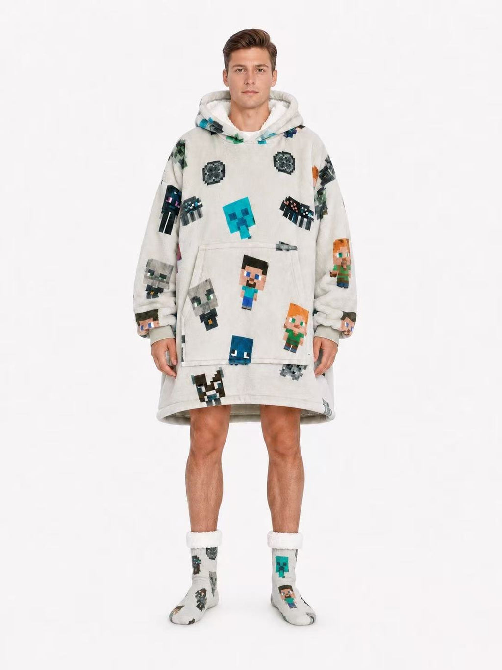 Minecraft Adult Oversized Blanket Hoodie