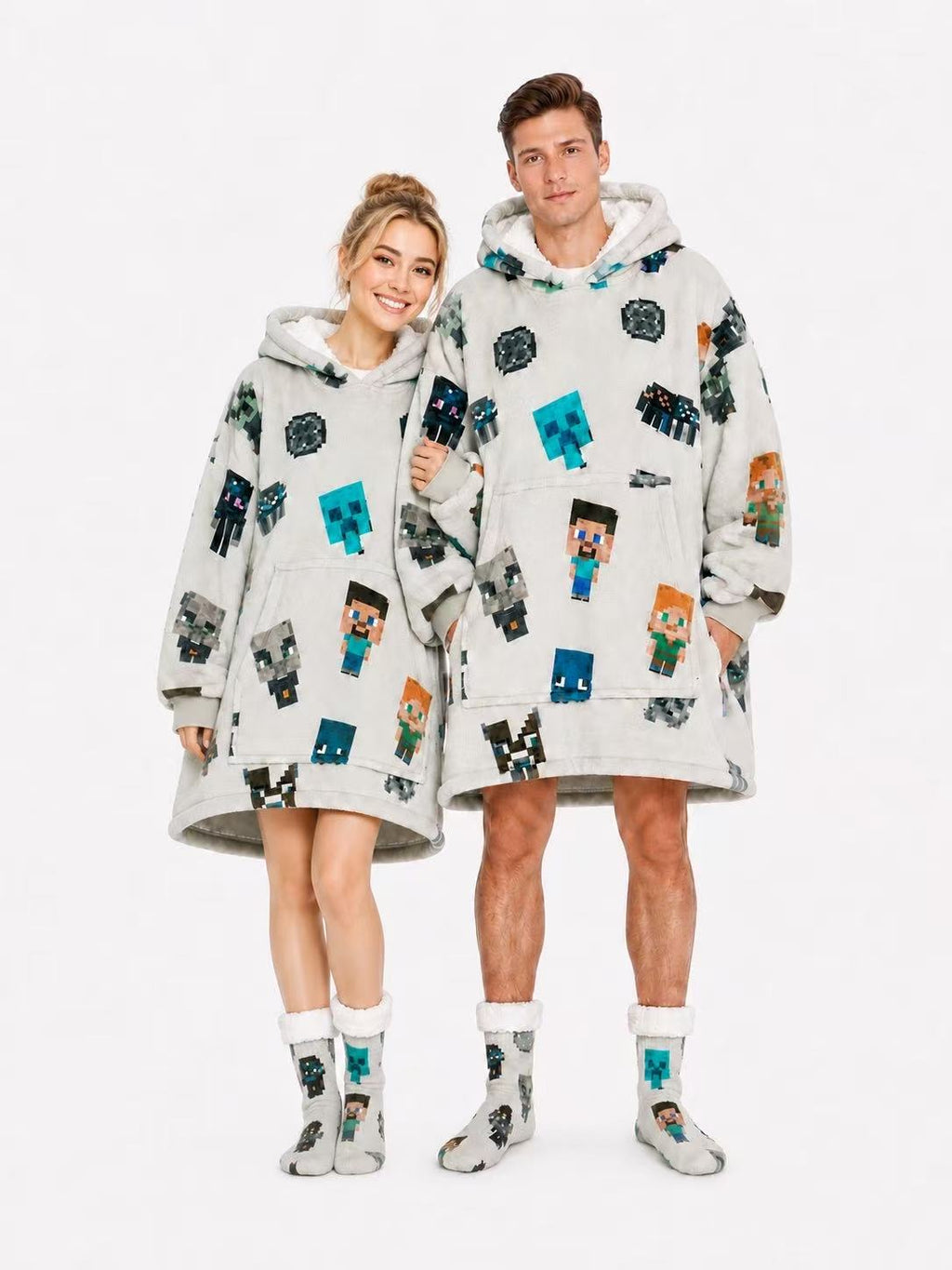 Minecraft Adult Oversized Blanket Hoodie