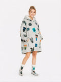 Minecraft Adult Oversized Blanket Hoodie