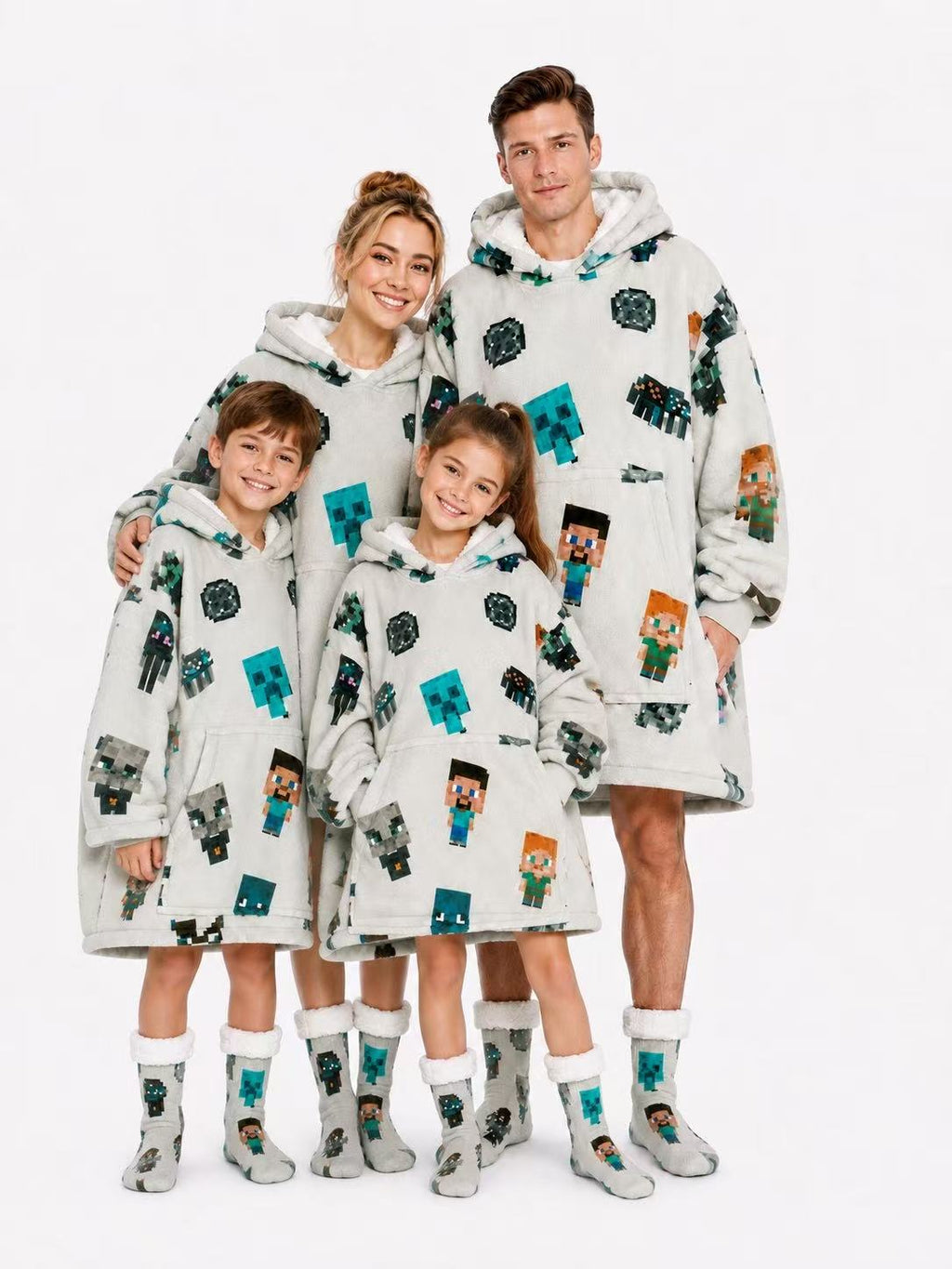 Minecraft Adult Oversized Blanket Hoodie