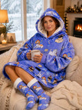 Mixed Dogs Adult Oversized Blanket Hoodie