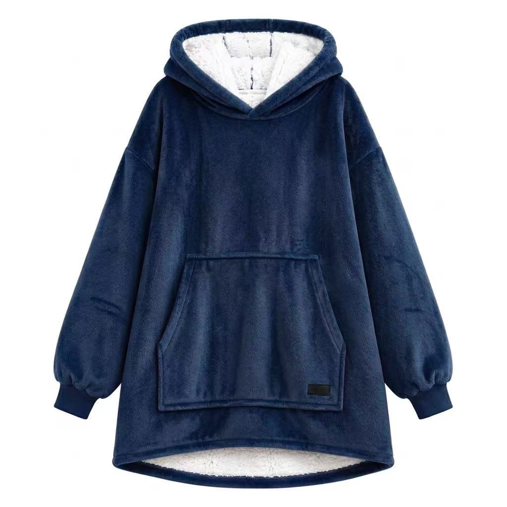 Navy Kids’ Blanket Hoodie
