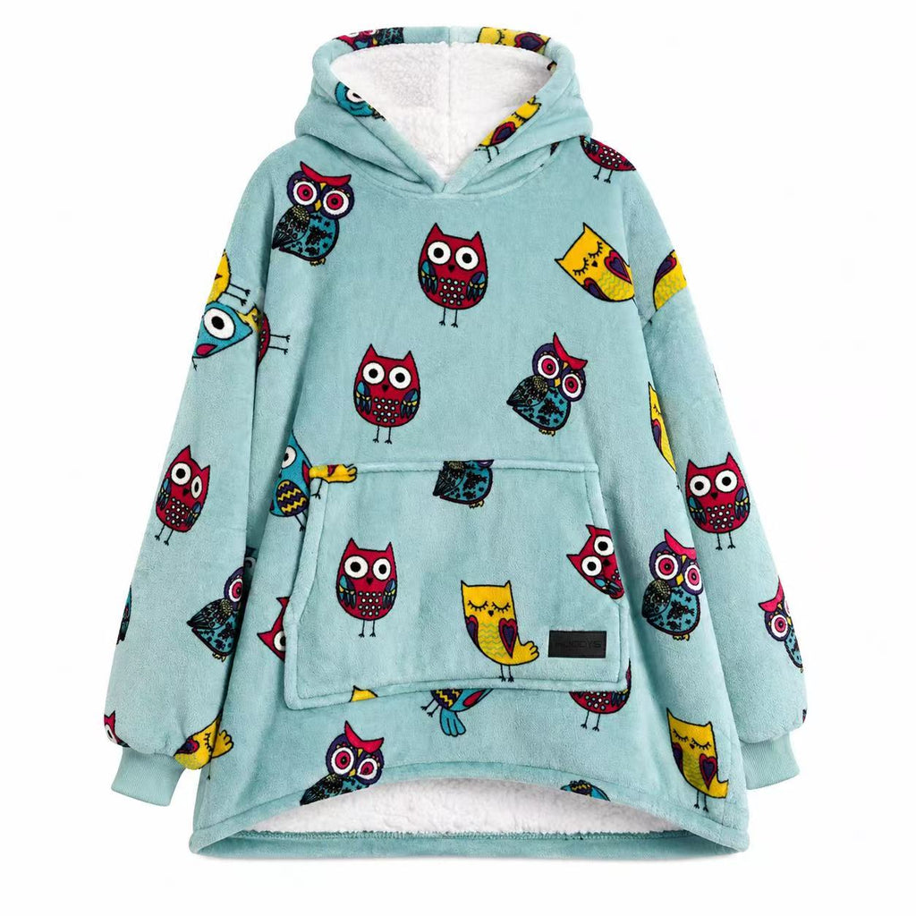 Owl Kids’ Blanket Hoodie