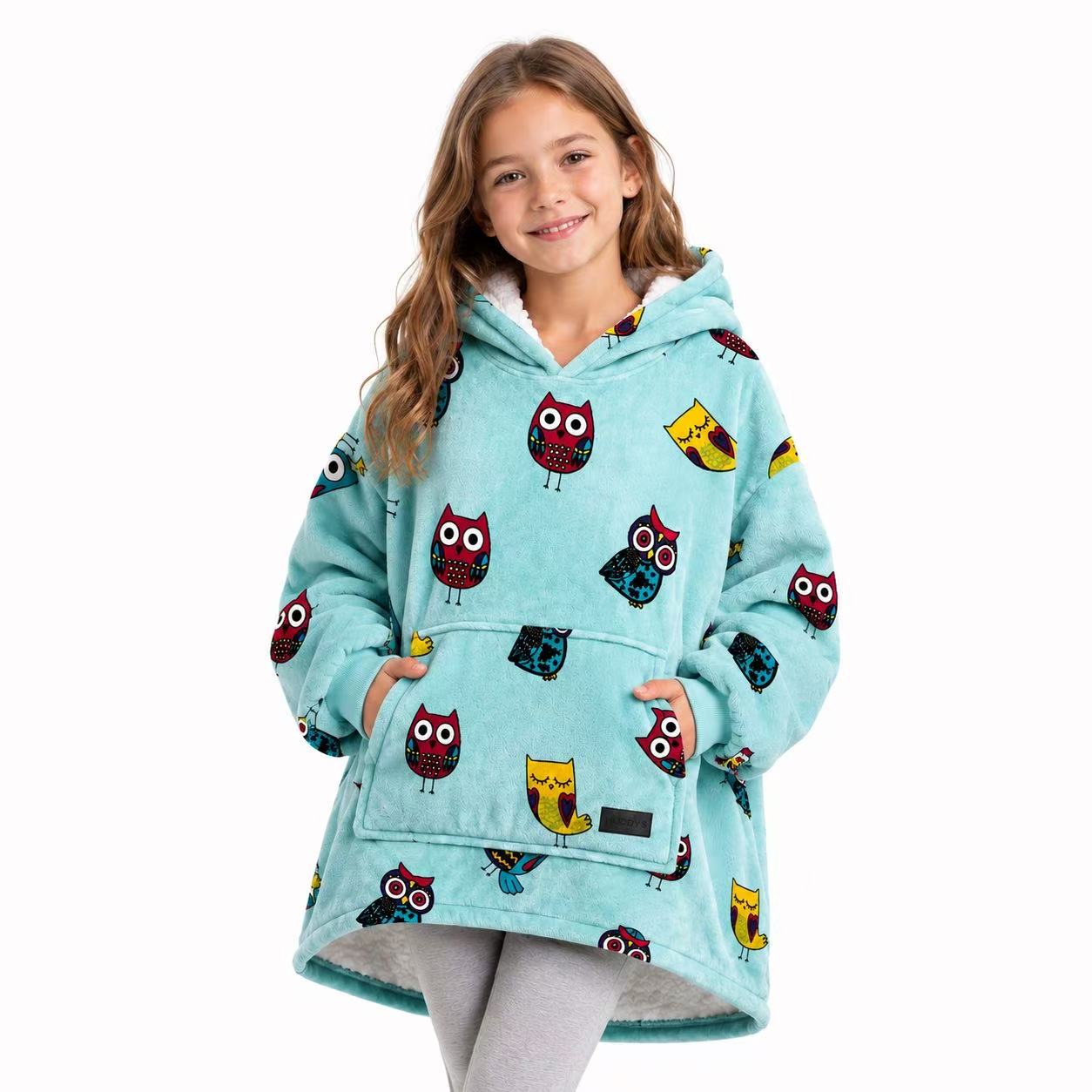 Owl Kids’ Blanket Hoodie