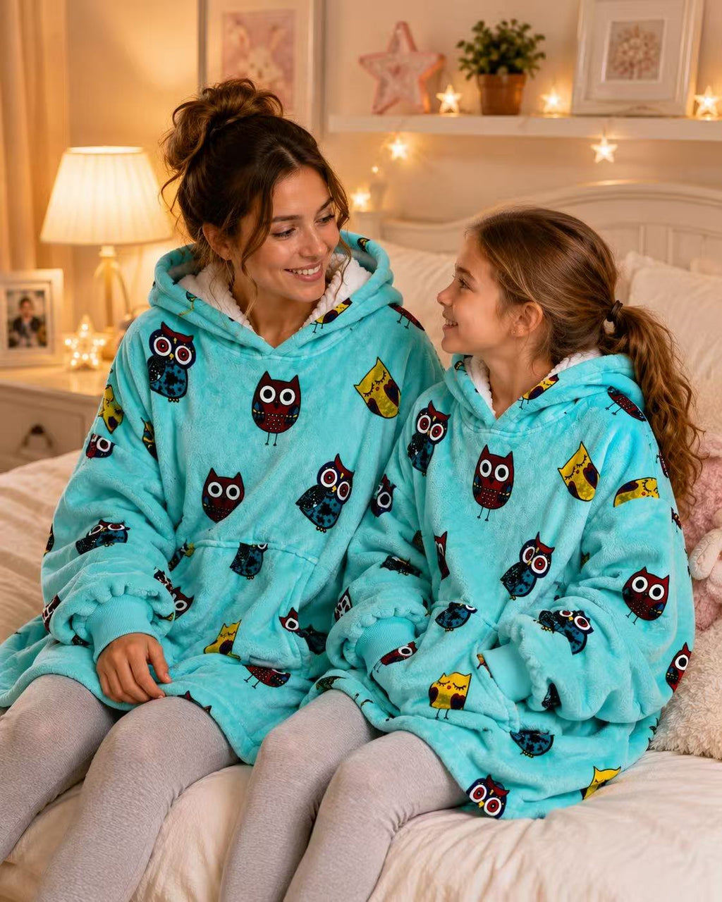 Owl Adult Oversized Blanket Hoodie