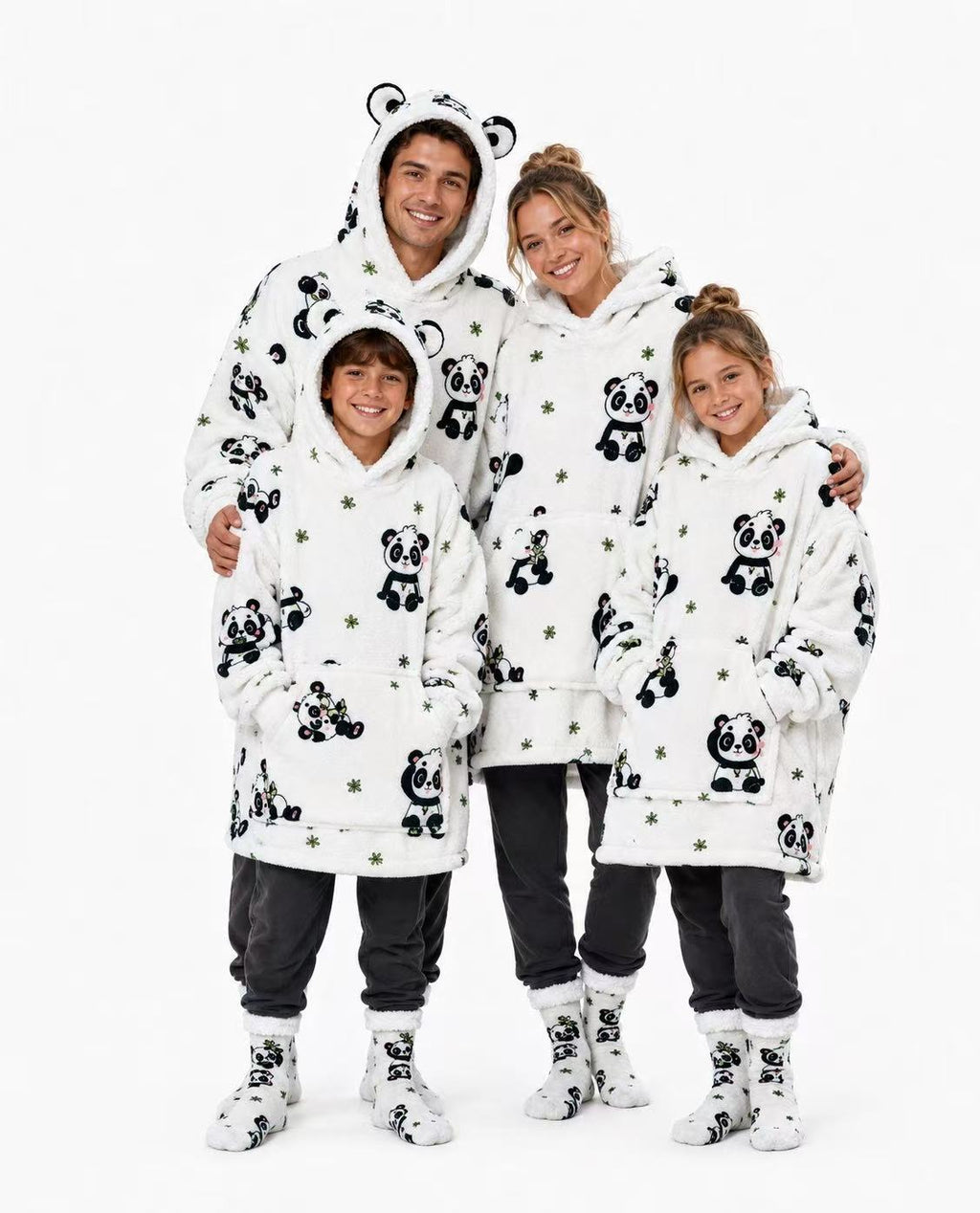 Panda Kids’ Blanket Hoodie