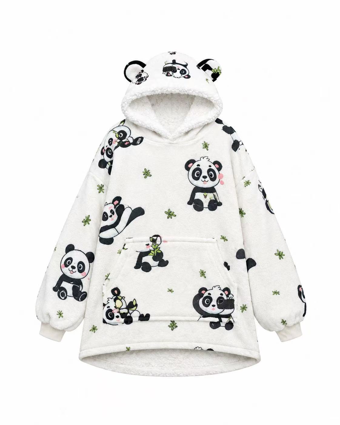 Panda Kids’ Blanket Hoodie