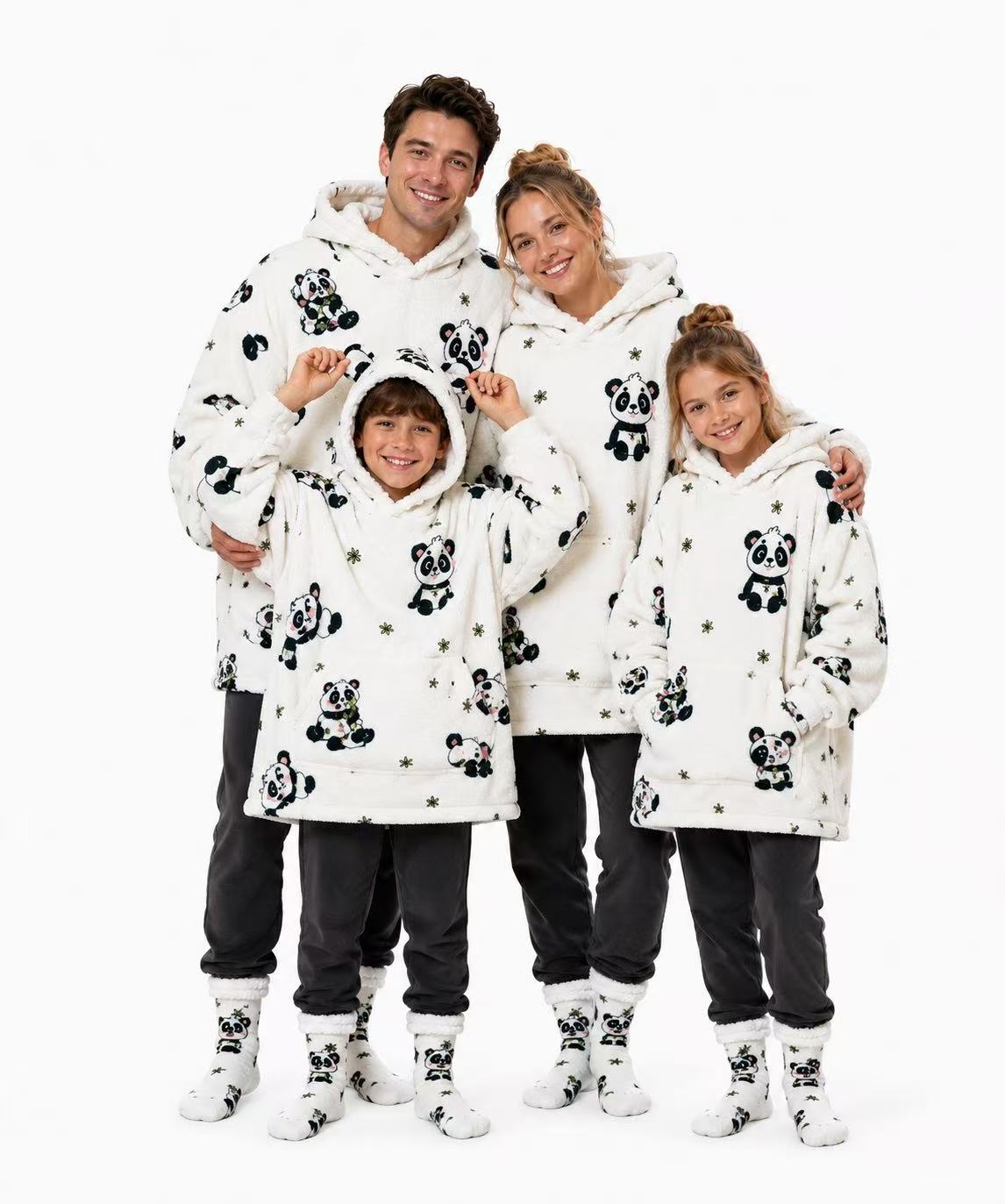 Panda Adult Oversized Blanket Hoodie