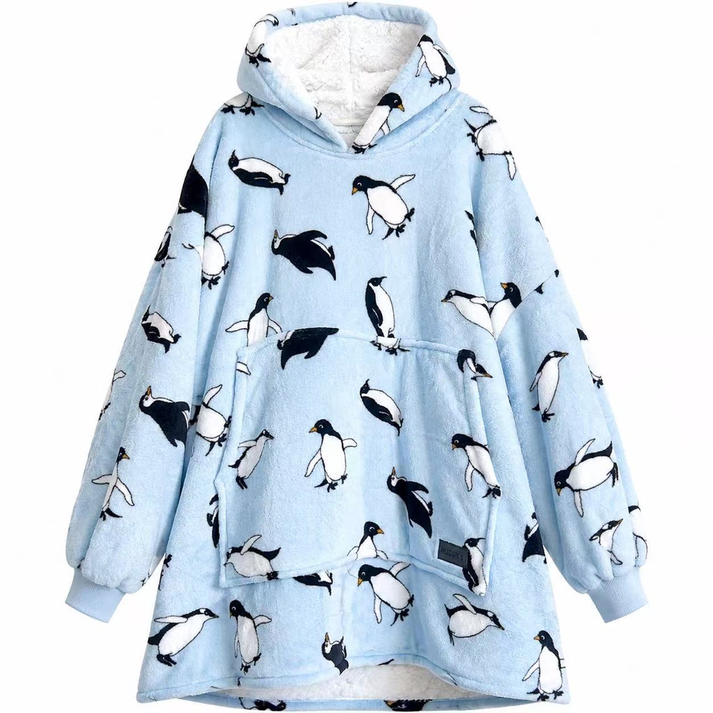Penguin Kids’ Blanket Hoodie
