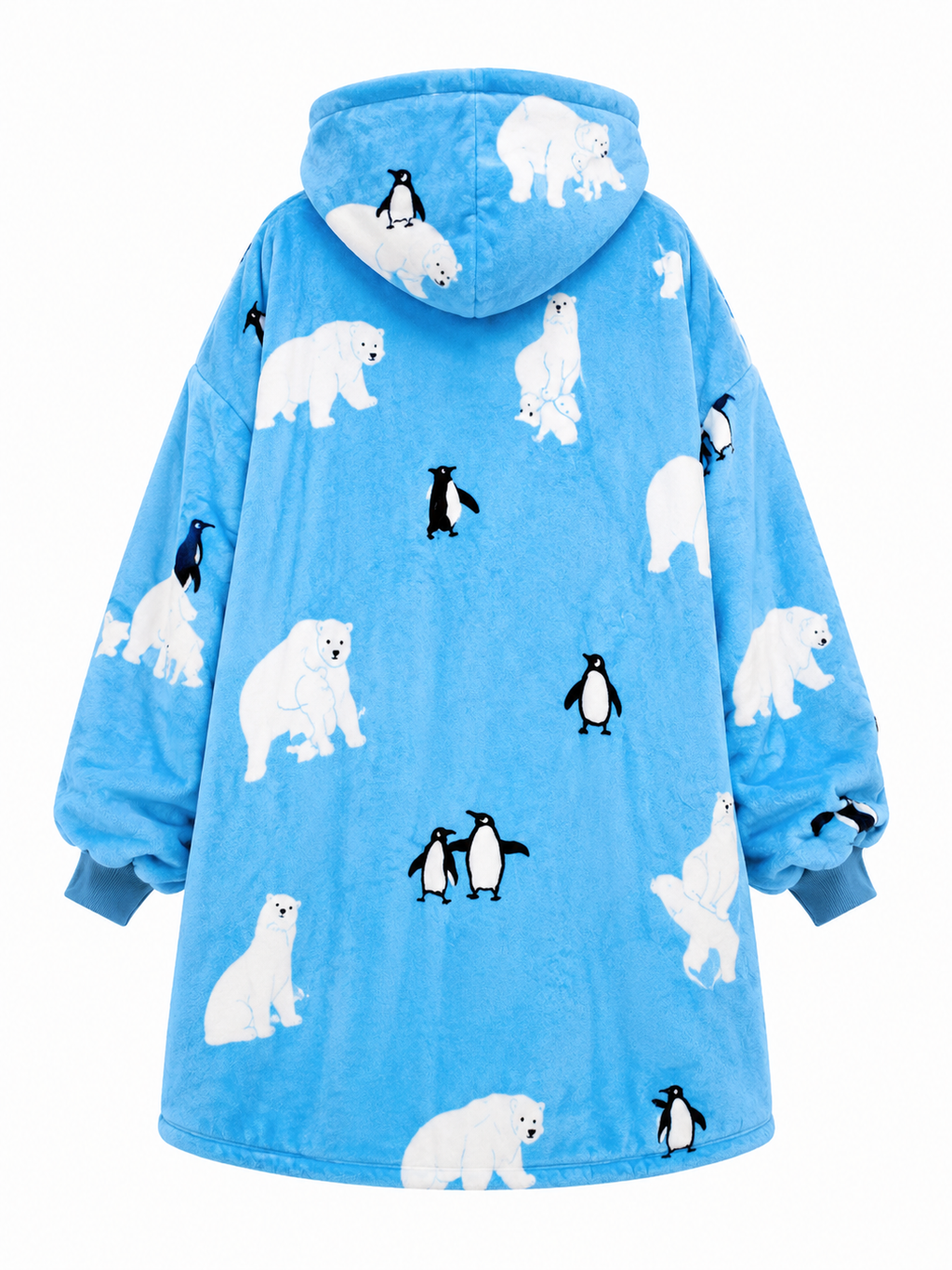 Polar Bear Adult Oversized Blanket Hoodie