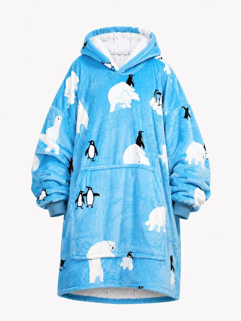 Polar Bear Adult Oversized Blanket Hoodie
