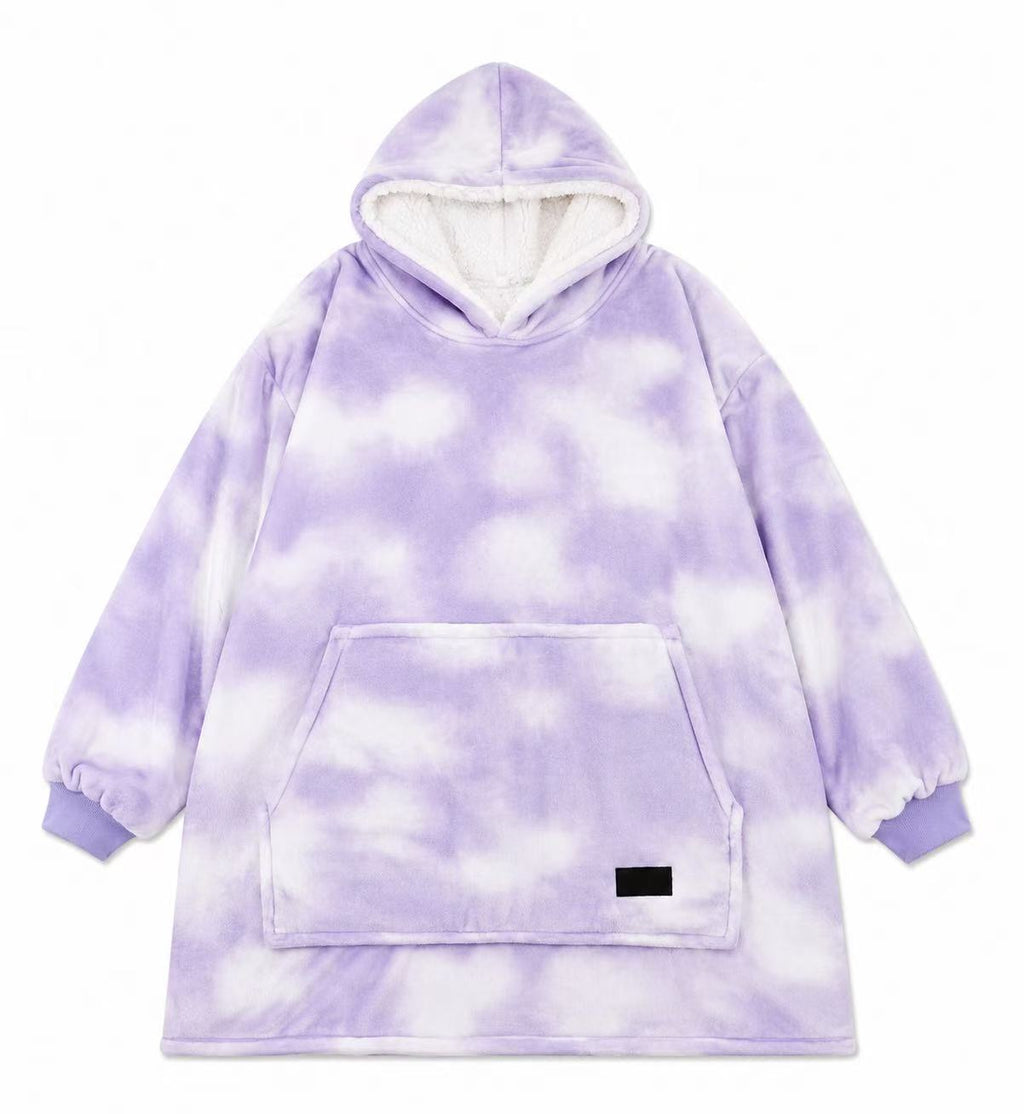 Purple Cloud Adult Oversized Blanket Hoodie