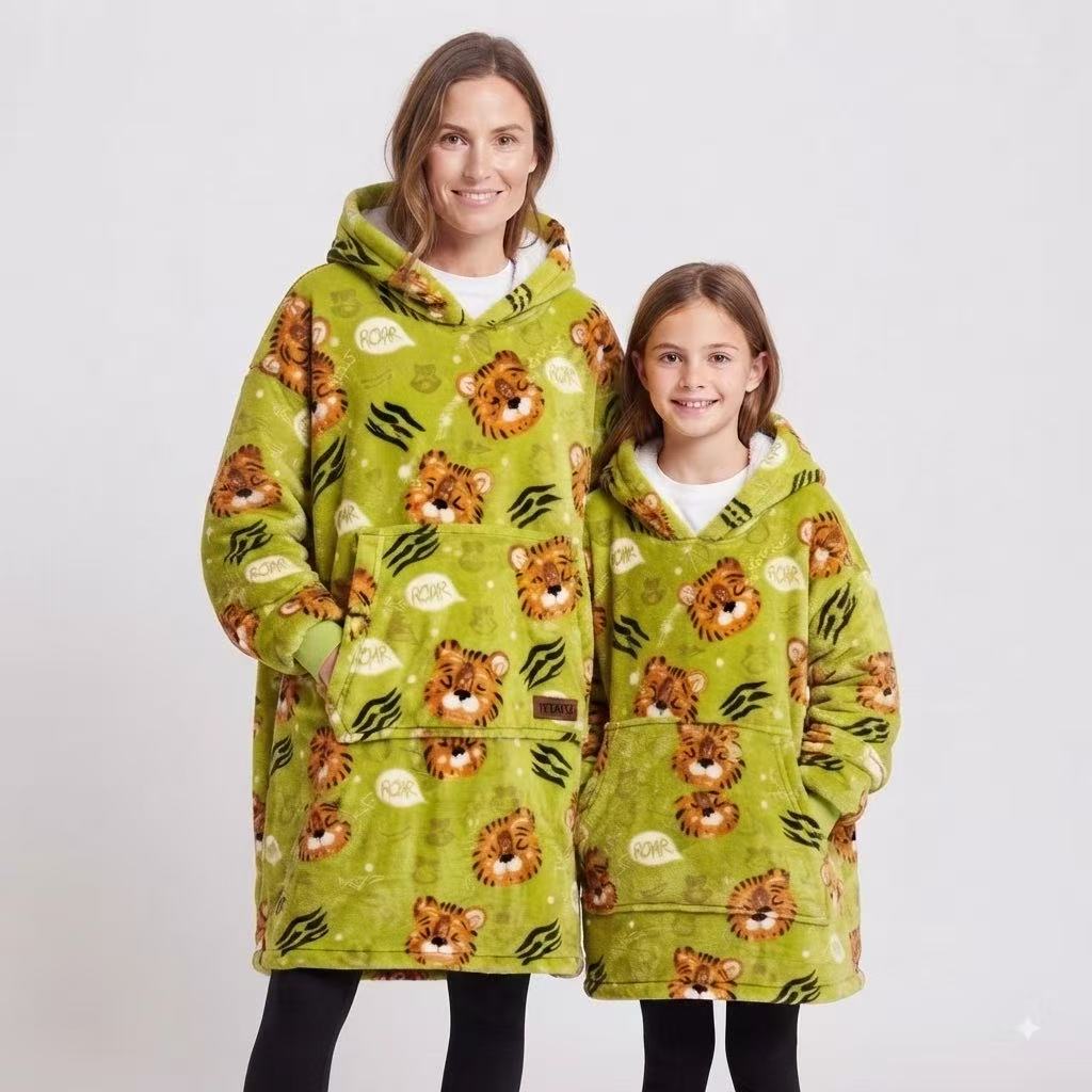 Tiger Kids’ Blanket Hoodie